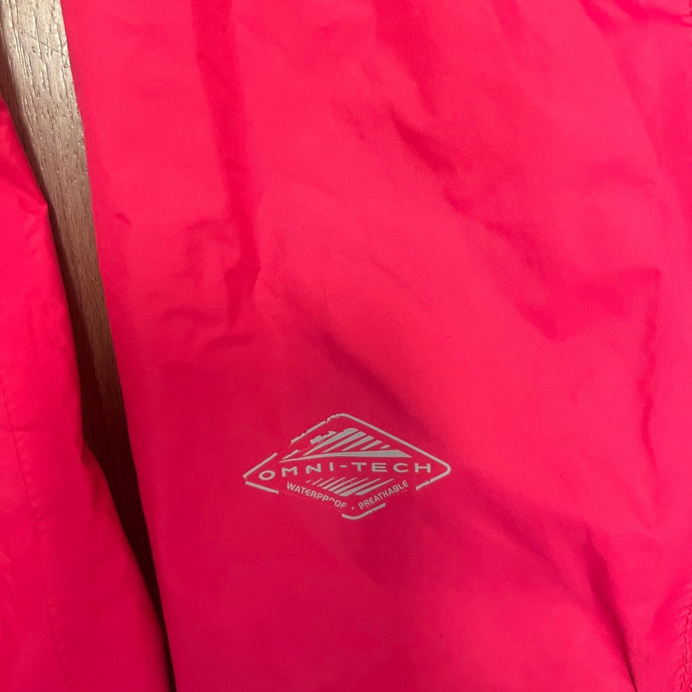 Columbia Women’s Omni-Tech Packable Rain Jacket – Pink, Size M - Picture 4 of 8